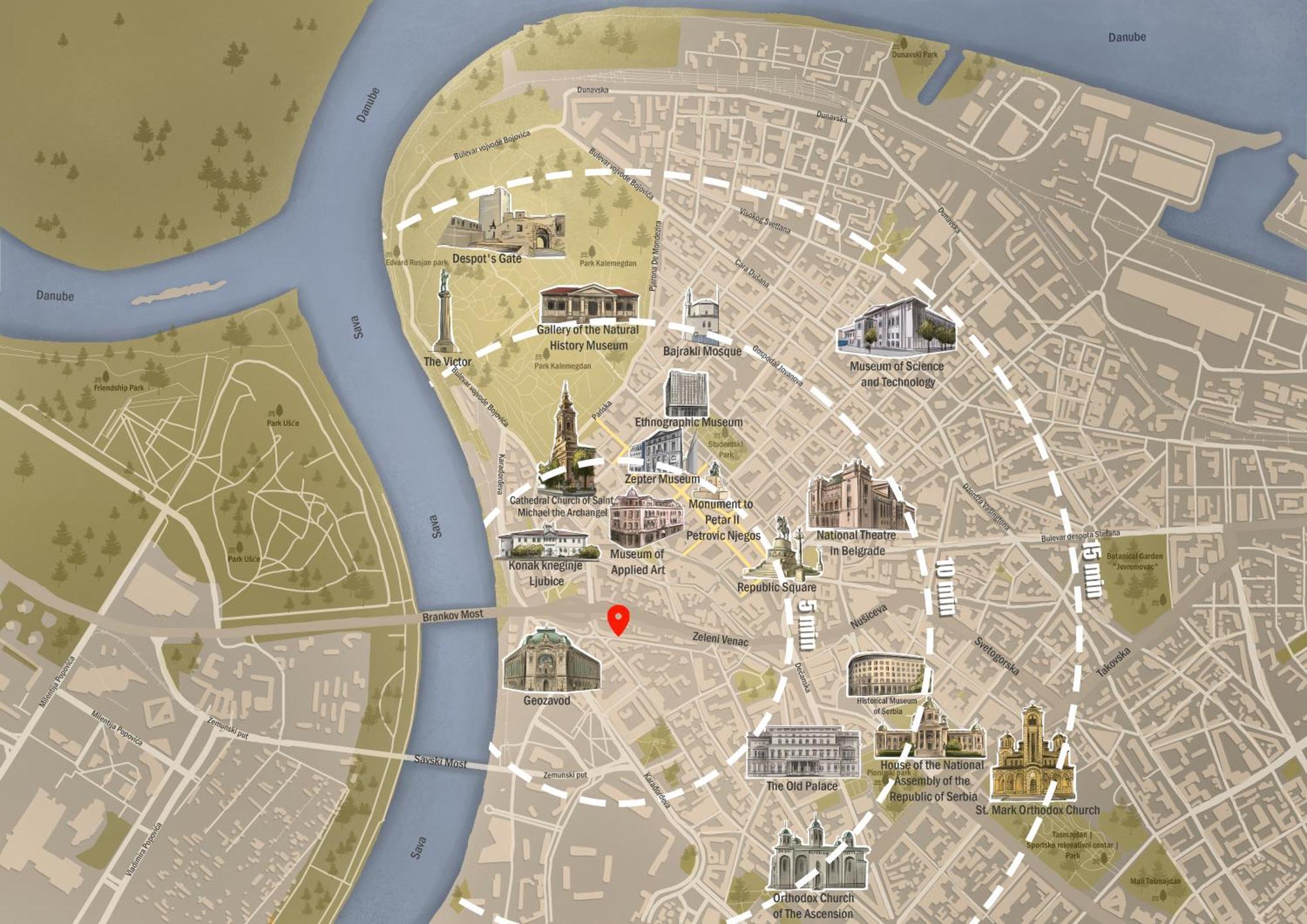 Roof Shelter City View Old Town Renovated เบลเกรด ภายนอก รูปภาพ